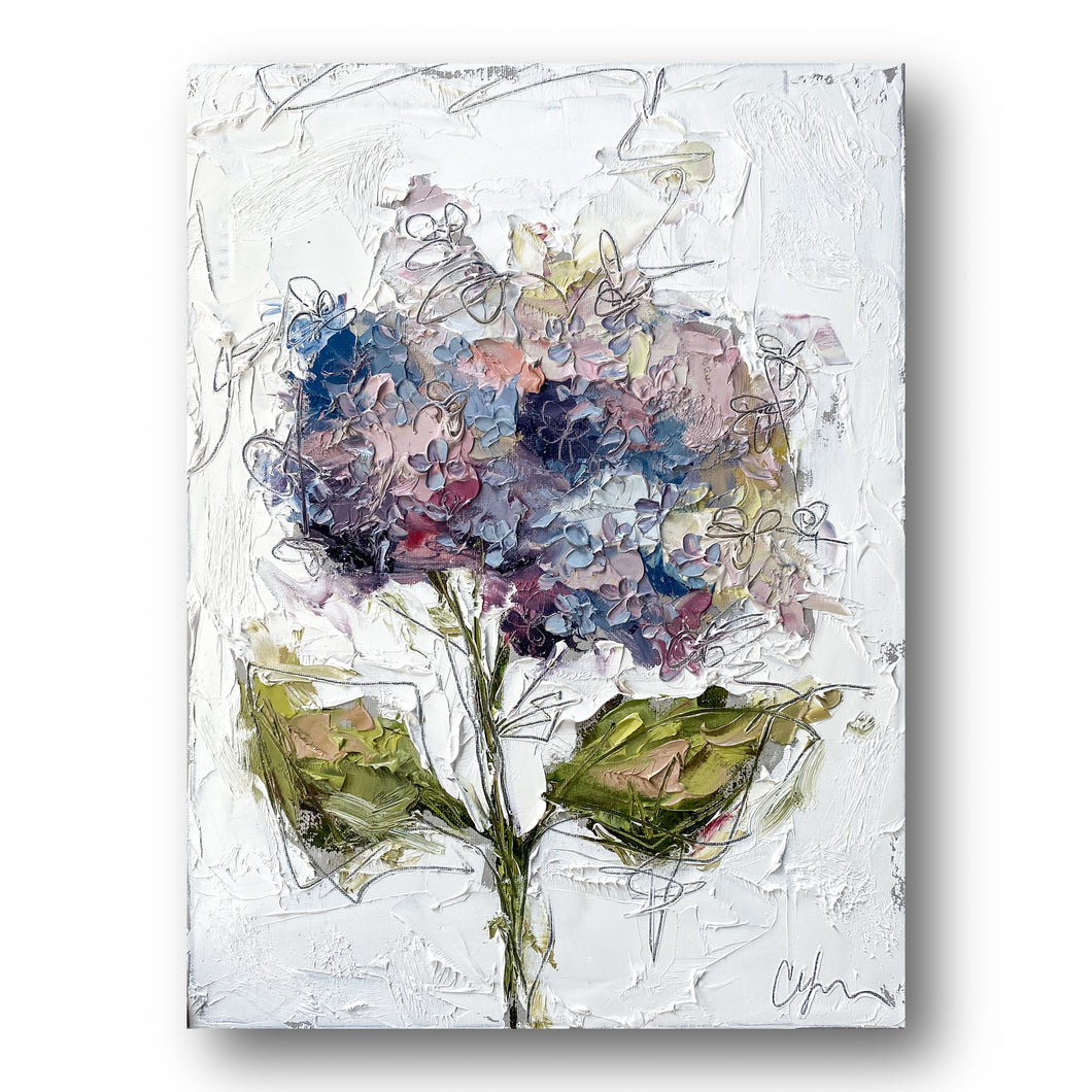 “Hydrangea Botanical IX” - 12x16 Oil on Canvas